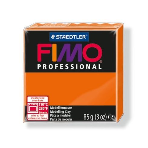 Gyurma, 85 g, égethető, FIMO "Professional", narancssárga