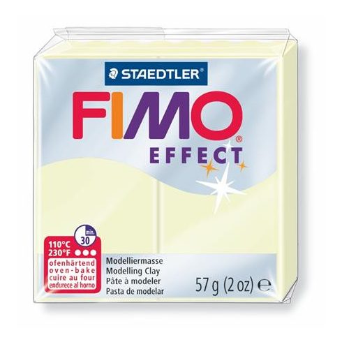 Gyurma, 57 g, égethető, FIMO "Effect", sötétben világító
