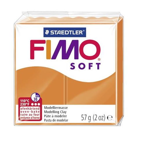Gyurma, 57 g, égethető, FIMO "Soft", mandarin