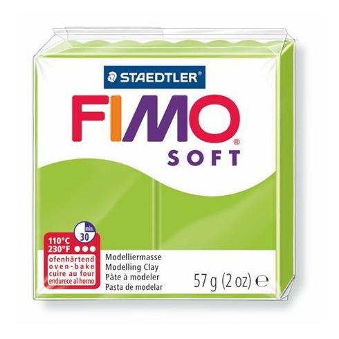 Gyurma, 57 g, égethető, FIMO "Soft", alma zöld