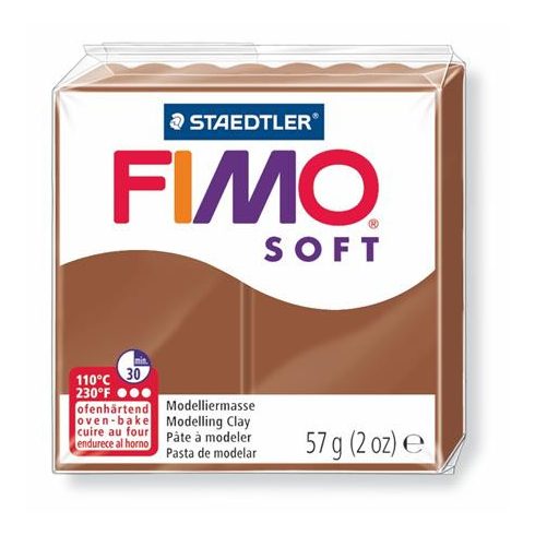 Gyurma, 57 g, égethető, FIMO "Soft", karamell