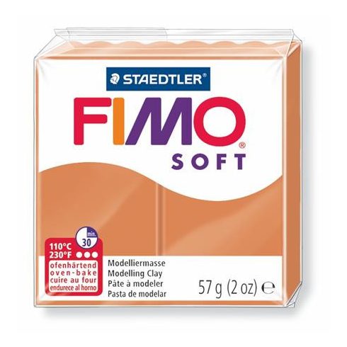 Gyurma, 57 g, égethető, FIMO "Soft", konyak