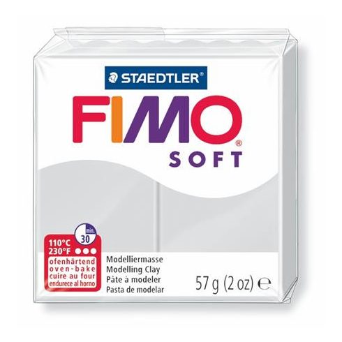 Gyurma, 57 g, égethető, FIMO "Soft", delfinszürke