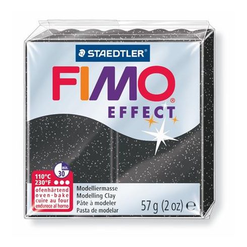 Gyurma, 57 g, égethető, FIMO "Effect", csillagpor