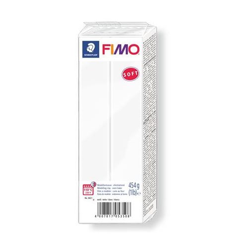 Gyurma, 454 g, égethető, FIMO "Soft", fehér