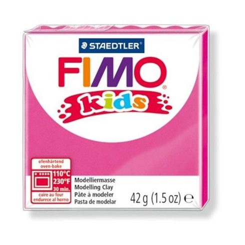 Gyurma, 42 g, égethető, FIMO "Kids", pink