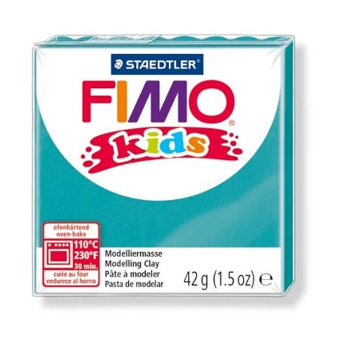 Gyurma, 42 g, égethető, FIMO "Kids", türkiz