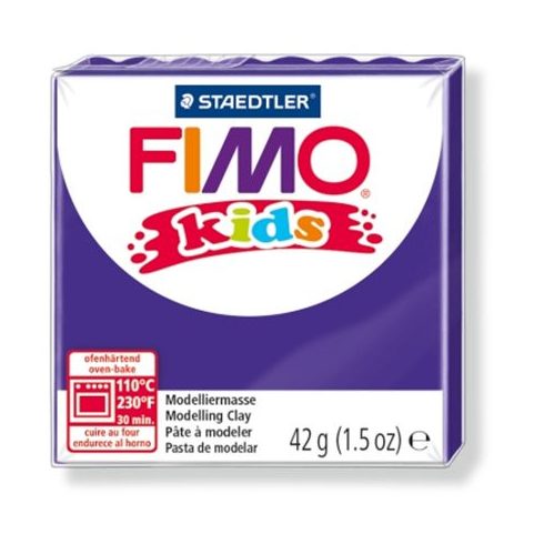 Gyurma, 42 g, égethető, FIMO "Kids", lila