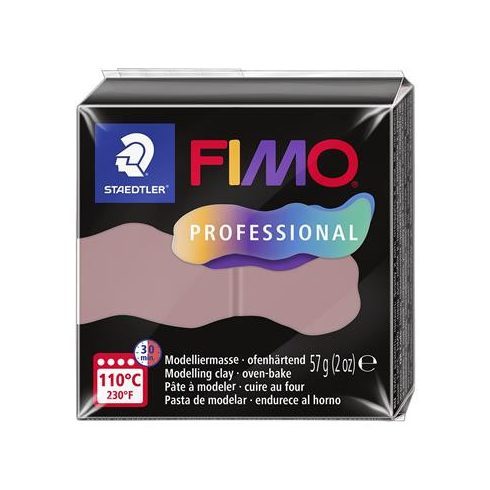 Gyurma, 57 g, égethető, FIMO "Professional", dusty pink