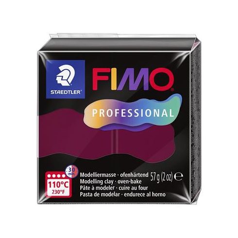 Gyurma, 57 g, égethető, FIMO "Professional", bordeaux
