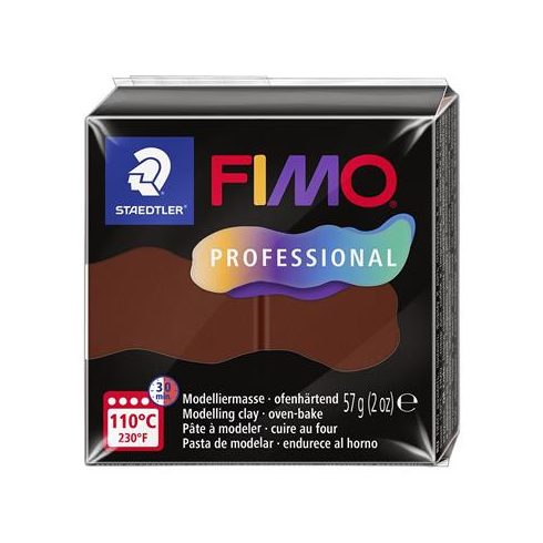 Gyurma, 57 g, égethető, FIMO "Professional", csokoládé