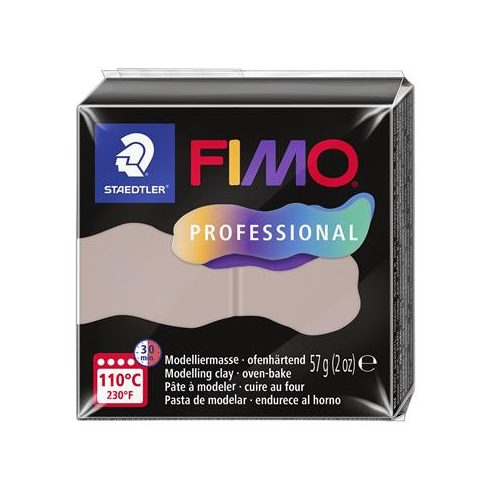 Gyurma, 57 g, égethető, FIMO "Professional", taupe