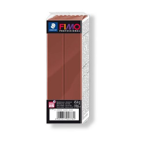 Gyurma, 454 g, égethető, FIMO "Professional", csokoládé