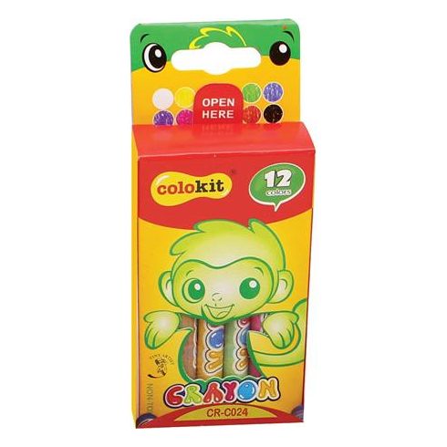 Zsírkréta, COLOKIT "Crayon", 12 különböző szín
