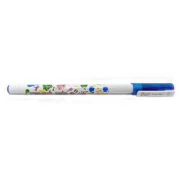   Golyóstoll, 0,3 mm, kupakos, FLEXOFFICE "Monstar", kék