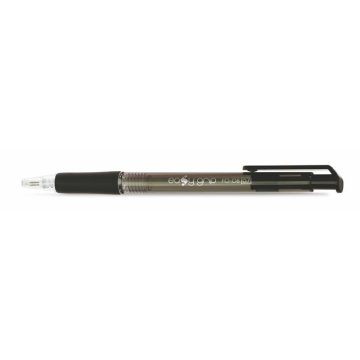   Golyóstoll, 0,4 mm, nyomógombos, FLEXOFFICE "EasyGrip", fekete