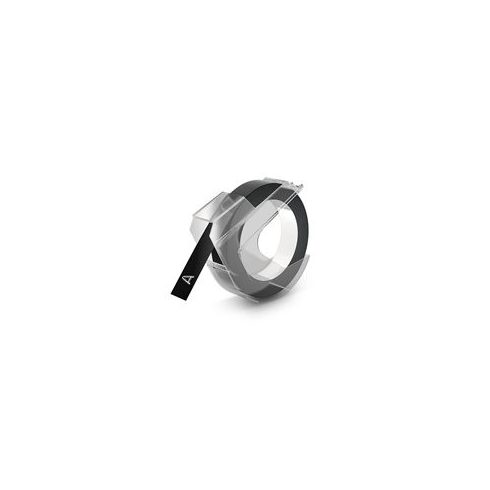 Feliratozógép szalag, 9 mm x 3 m, DYMO "3D", fekete