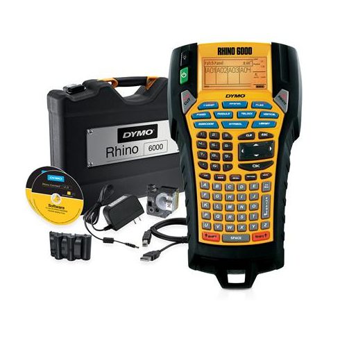 Elektromos feliratozógép, DYMO "Rhino 6000" készlet táskában