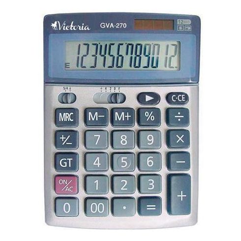 Számológép, asztali, 12 számjegy, VICTORIA OFFICE, "GVA-270"