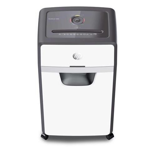 Iratmegsemmisítő, mikrokonfetti, 16 lap, HP "Oneshred 16MC", világosszürke