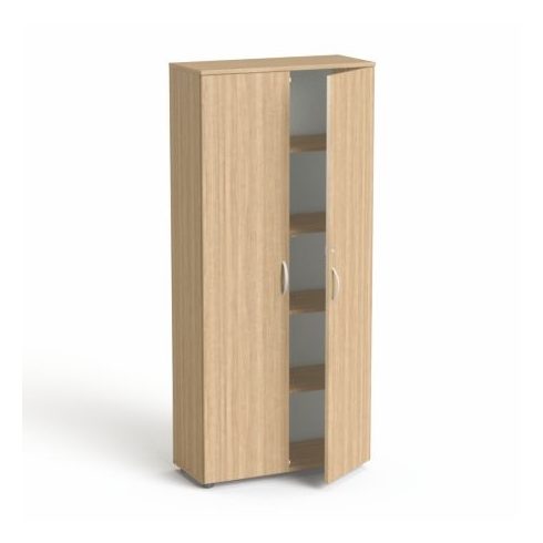 Szekrény, 5 rendező magas, kétajtós, polcokkal, MAYAH "Freedom SV-01", kőris