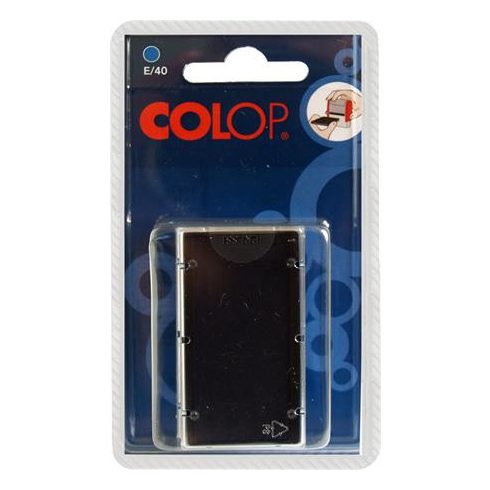 Bélyegző cserepárna, 2 db/bliszter, COLOP "E/40", kék