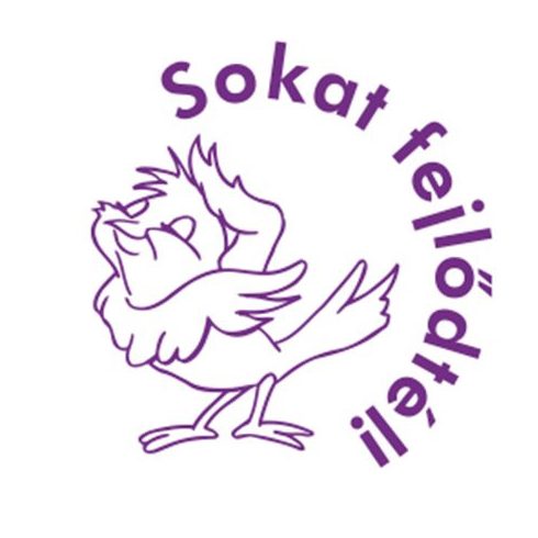 Bélyegző, motivációs, Sokat fejlődtél!, COLOP "N43-kék", lila