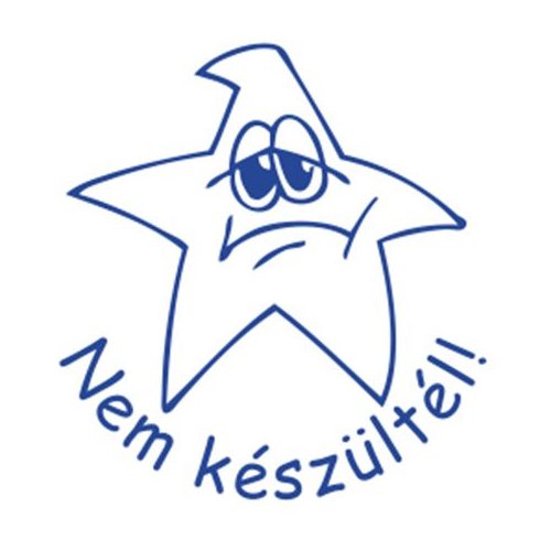 Bélyegző, motivációs, Nem készültél!, COLOP "N43-kék", kék