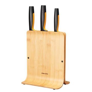   Késblokk, bambusz, 3 késes, FISKARS "Functional Form™"