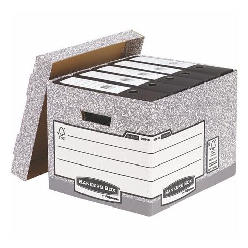 Archiválókonténer, karton, standard, "BANKERS BOX® SYSTEM by FELLOWES®"