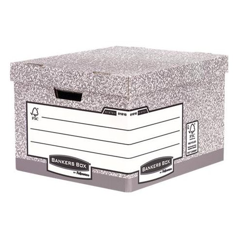 Archiválókonténer, karton, nagy, "BANKERS BOX® SYSTEM by FELLOWES®"