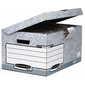   Csapófedeles archiválókonténer, "BANKERS BOX® SYSTEM by FELLOWES®", szürke
