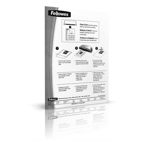 Hordozó- és tisztítókarton lamináláshoz, A4, FELLOWES