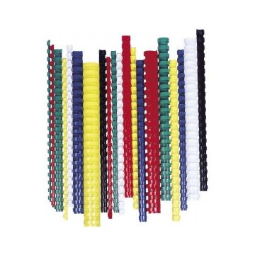   Spirál, műanyag, 10 mm, 41-55 lap, FELLOWES, 100 db, fehér