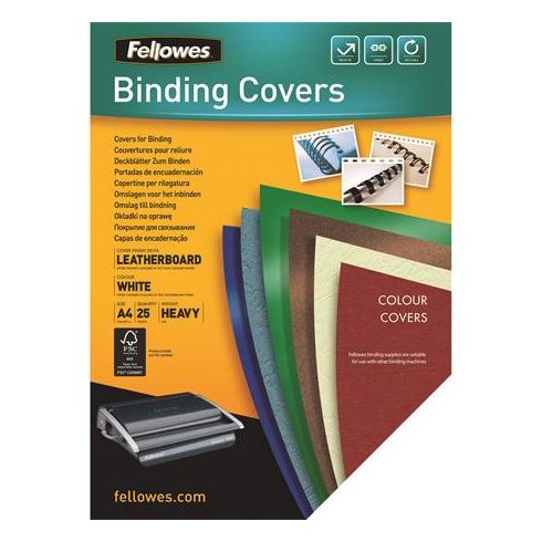 Hátlap, A4, 250 g, matt, FELLOWES "Delta", fehér, 25 db