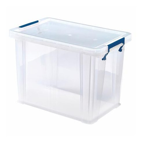Műanyag tároló doboz, átlátszó, 18,5 liter, FELLOWES, "ProStore™"