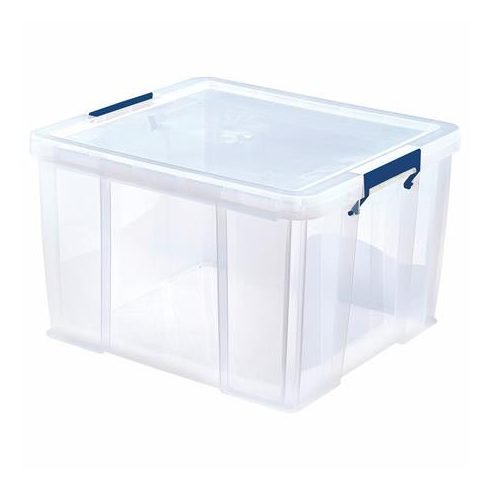 Műanyag tároló doboz, átlátszó, 48 liter, FELLOWES, "ProStore™"
