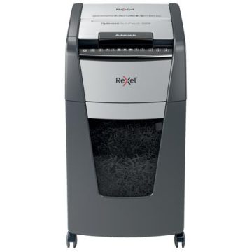   Iratmegsemmisítő, konfetti, 300 lap, REXEL, "Optimum AutoFeed+ 300X"