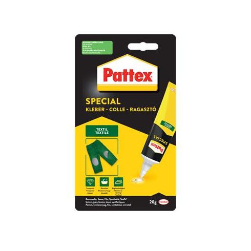 Ragasztó, speciális, 20 g, HENKEL "Pattex Repair Special Textil"