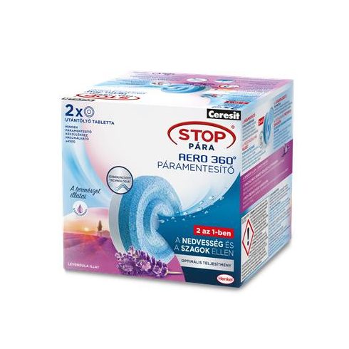Páramentesítő utántöltő tabletta, HENKEL, "Stop Pára Aero", levendula