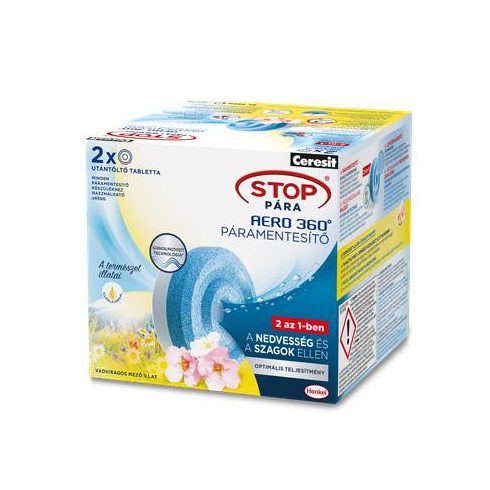 Páramentesítő utántöltő tabletta, HENKEL "Stop Pára Aero", vadvirágos mező