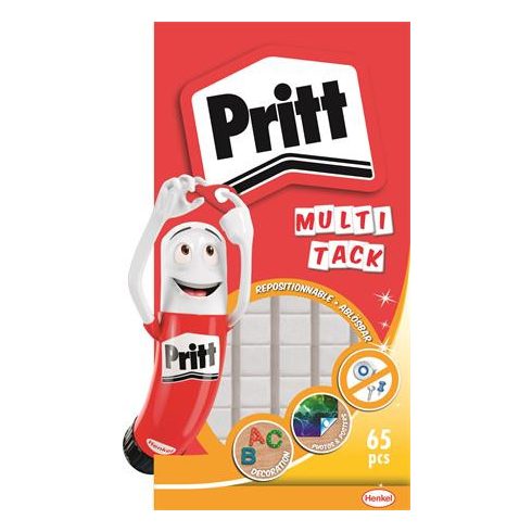 Gyurmaragasztó, 65 kocka/csomag, HENKEL "Pritt Multi Fix"
