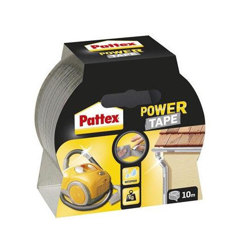 Ragasztószalag, 50 mm x 10 m, HENKEL "Pattex Power Tape", ezüst