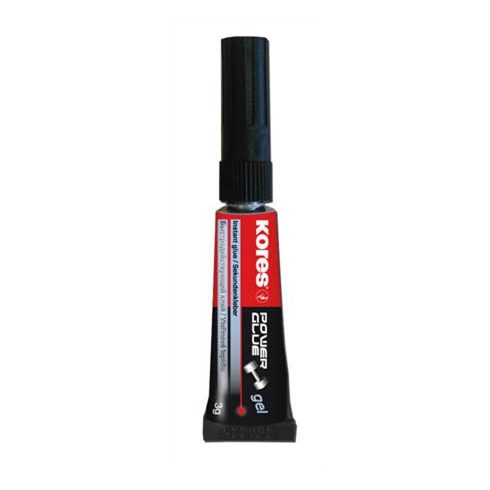 Pillanatragasztó gél, 3 g, KORES "Power Glue Gel"