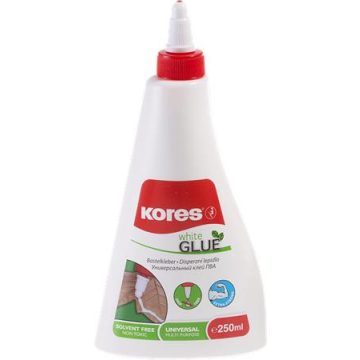 Hobbiragasztó, 250 ml, KORES "White Glue"