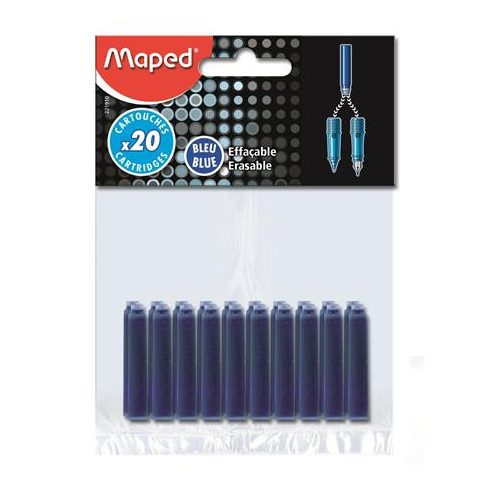 Töltőtoll patron, MAPED, kék