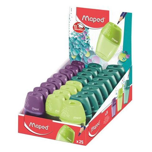 Hegyező display, egylyukú, tartályos, MAPED "Shaker", vegyes színek