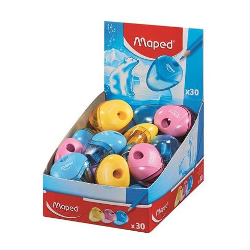Hegyező display, egylyukú, tartályos, MAPED "I-Gloo", vegyes színek