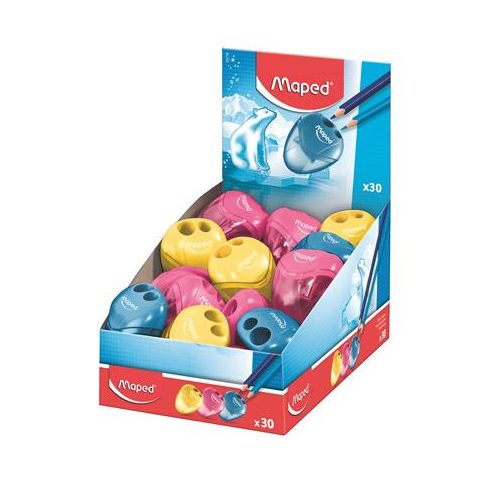 Hegyező display, kétlyukú, tartályos, MAPED "I-Gloo", vegyes színek