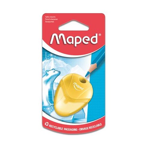 Hegyező, egylyukú, tartályos, MAPED "I-Gloo", vegyes színek